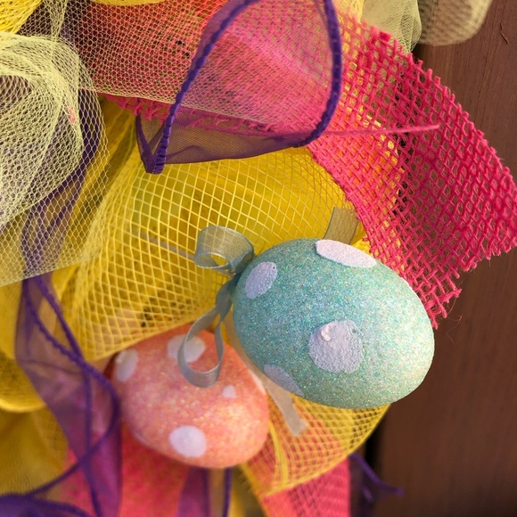 Handmade Easter Bunny Wreath - Picture 3 of 9